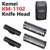 Kemei 1Set Clipper Blade For Km-1102 Clipper Electric Shaver Parts Net Sharp Shaving Replacable Knife Heads Knife Head Covers
