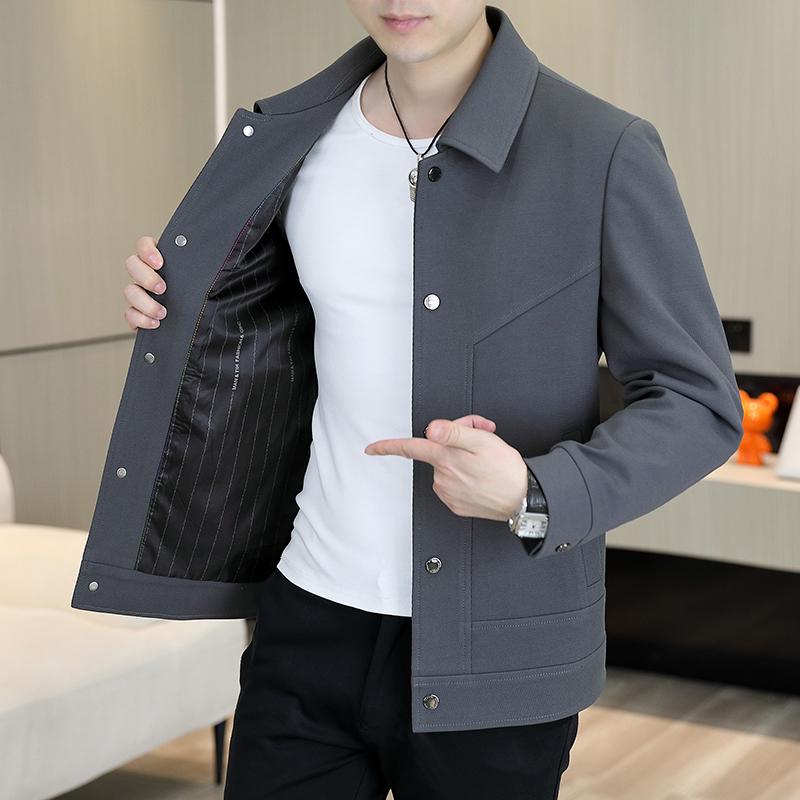 

Woodpecker Men s Winter Cotton Blend Patchwork Business Casual Jacket 2XL (145-160 jin)