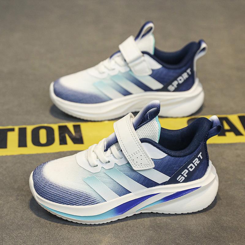 

Детская спортивная обувь, кроссовки для бега, амортизирующая мягкая подошва, новая весенняя коллекция 2025 года, сетчатые кроссовки для бега для девочек и мальчиков, для детей среднего и старшего возраста 31