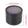 63MM 4-layer Manual Spice Cutter Aluminum Alloy Grinder Latest Lightning-Shaped Transparent