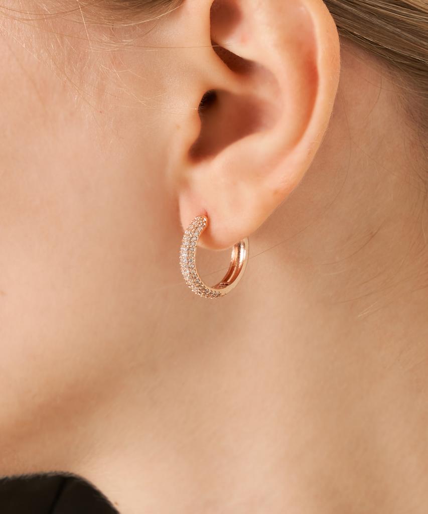 Geigerjewelry 18K Gf Basic One-Touch Ring Earrings Gi8Kpee077