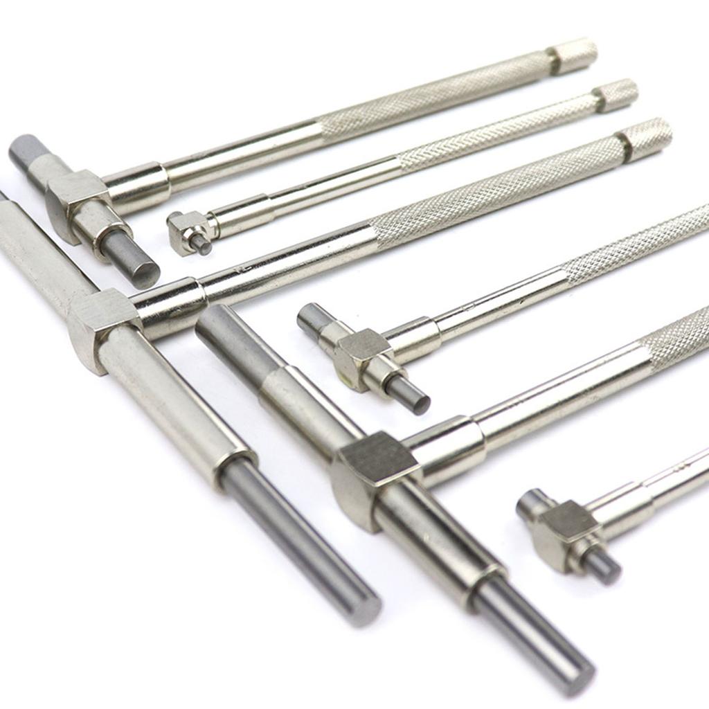 Industrielle Werkzeuge 5/16''-6'', 6-teiliges Teleskop-Messgerät-Set, verstellbares Messwerkzeug mit T-Bohrungsskala