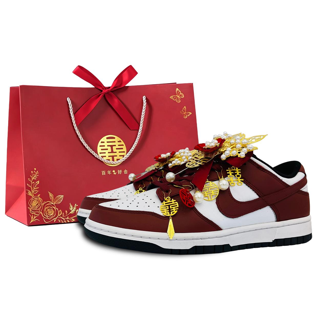 

Nike Dunk Abrasion Resistant Low top Skateboard Shoes Unisex Red CW1590-100(Team417-BOX) 38.5