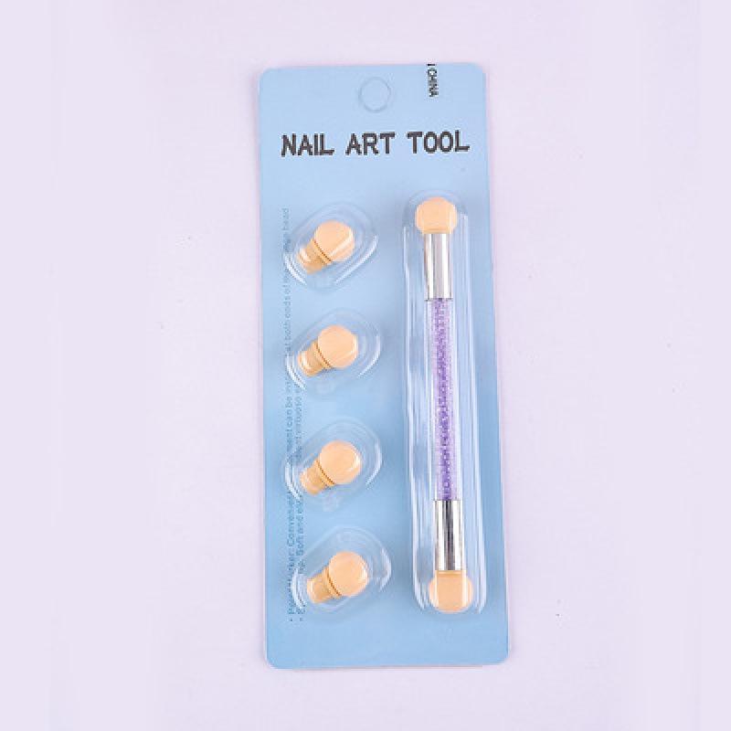 Nail Art Dual-Ended Sponge Blending Pens - 4pcs for Smooth Gradient Transitions