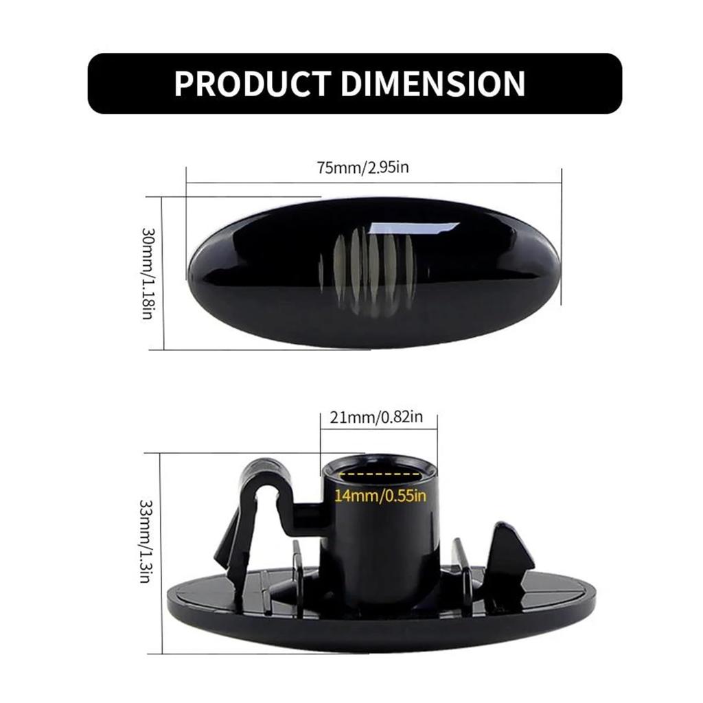 Side Marker Lamp Car Turn Signal Side Marker Light Cover Shell for J10 for