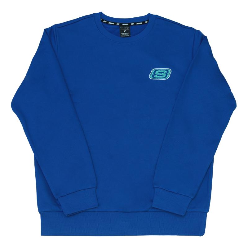 Skechers Letter Logo Printed Pullover Round Neck Sweatshirt Unisex sweatshirt RF-L322M901-0022 L