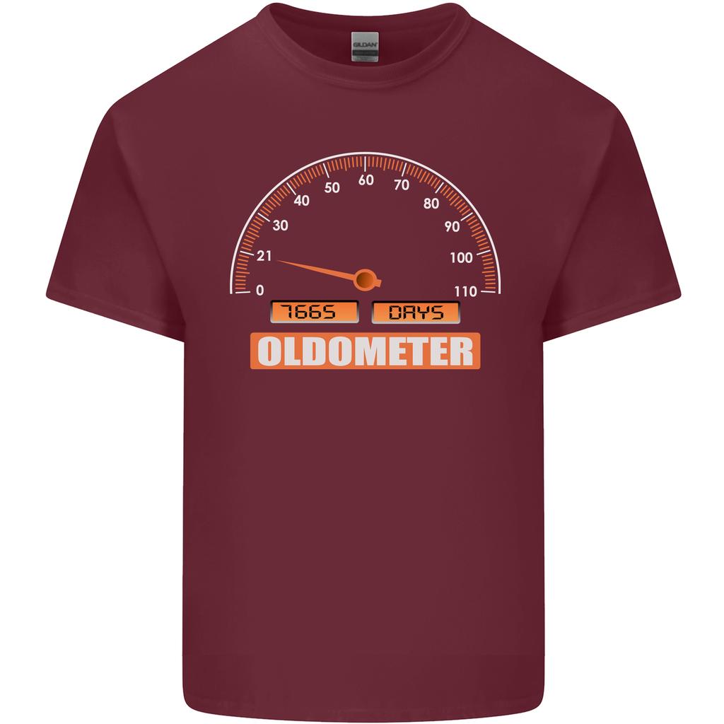 21st Birthday 21 Year Old Ageometer Funny Unisexs Light Cotton TShirt