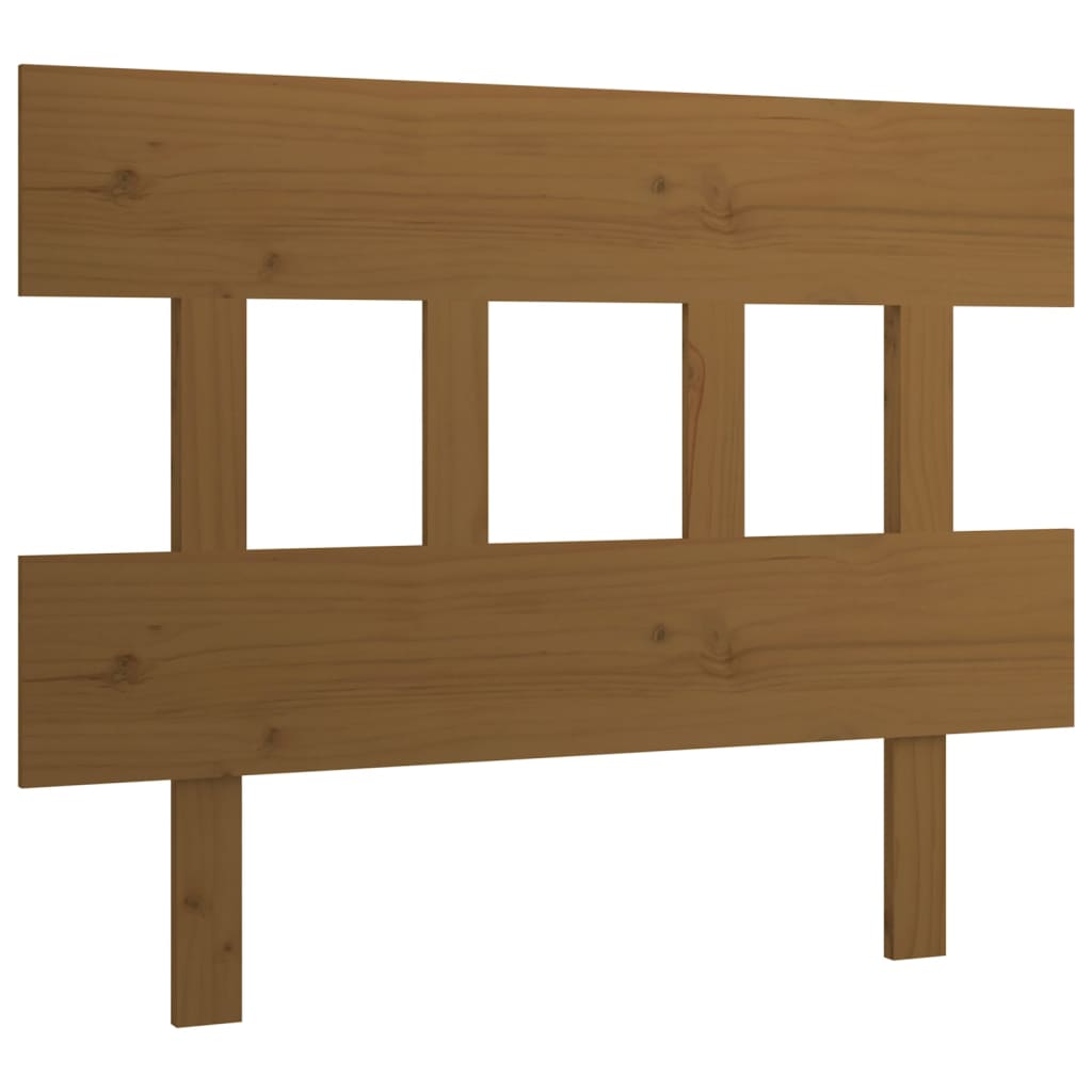Headboard Honey Brown 93.5 X 3 X 81 Cm Solid Pine Wood