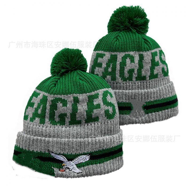 Winter Knit Beanie Team Sports Fans - Warm Wool Blend Cap Eagles 2025 One Size No Brim
