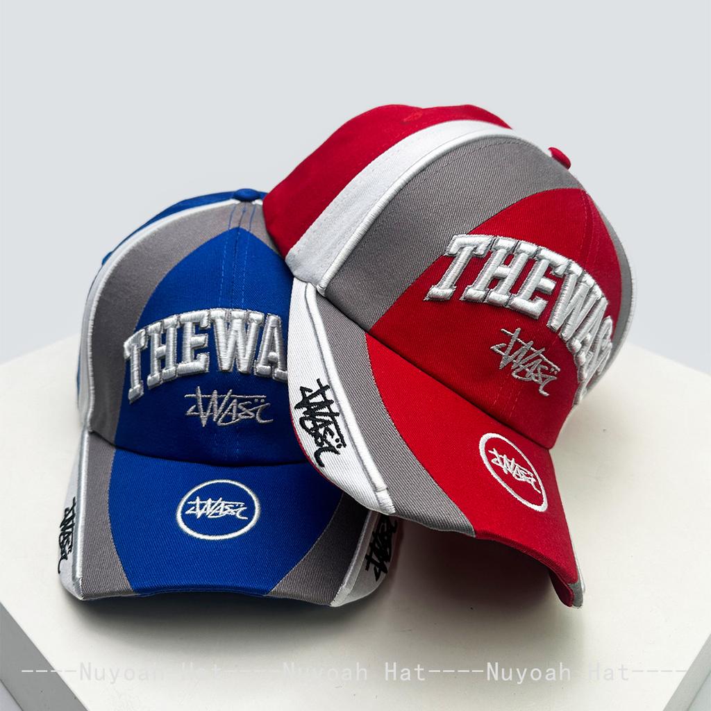 And Women Color Contrast 3D Letter Print Embroidery Baseball Caps Sun Protection Personalized All-Match Hardtop Peaked Hats Fashion Street Style