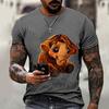 Funny Men's T Shirt Animal Graphic 3D Print Pullover Summer Casual Short Sleeve Tee Fashion Outdoor T-Shirt Male Oversized Clothing