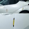 4Pcs Carbon Fiber Door Edge Protectors, Reflective PVC Car Side Door Protection Strips, Scratch-Resistant Universal Decorative Stickers