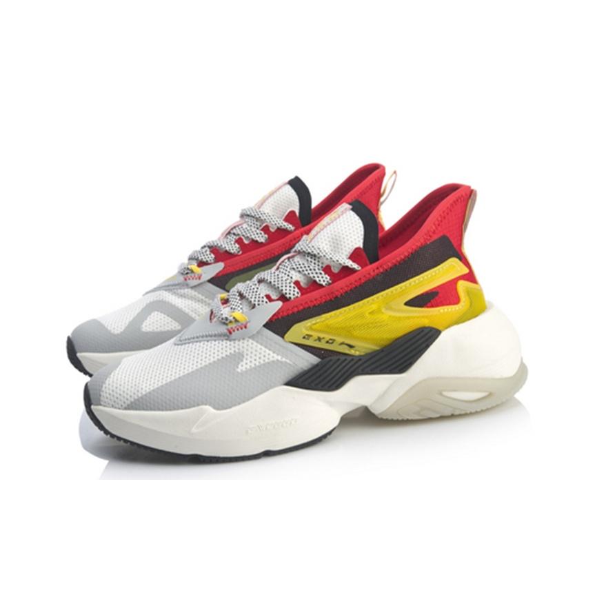 Li Ning Superlicht Ademend Antislip Casual Schoenen Dames sneakers Cinnaber-Rood AGLQ028-1
