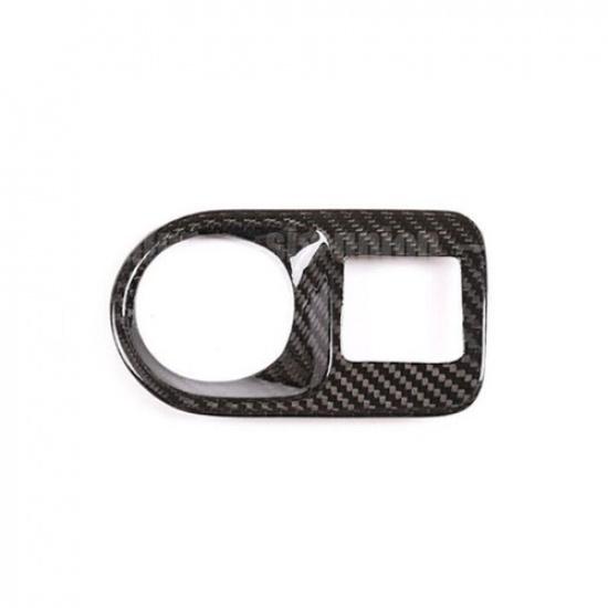 ABS Carbon Fiber For Porsche Cayenne Headlight Switch Button Cover Trim 2018-20