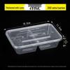 Deshangyuan 450ml Double Compartment Disposable Food Containers