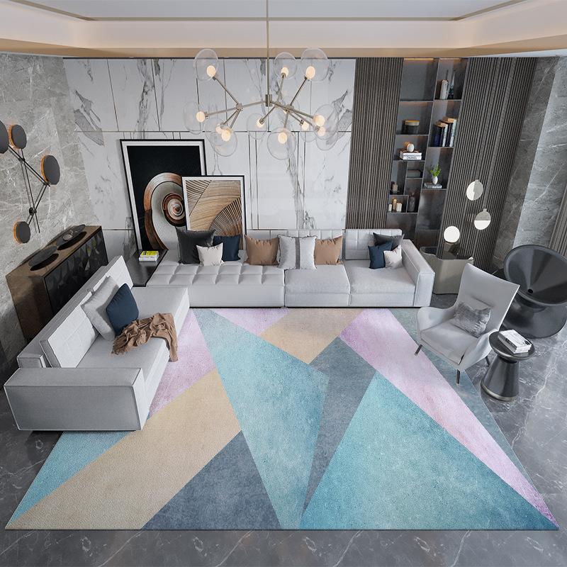 Living Room Geometric Carpet Rug Bedroom Bedside Rugs Home Sofa Table Decor Mat