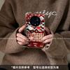 Applicable to Honor magic8pro mobile phone case ins wind cold honormagic7 atmosphere kitty cat splicing plaid
