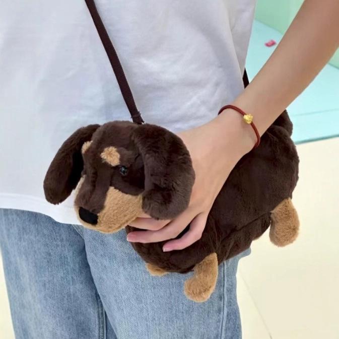 Jellycat Dakhund Plysjleketøy Crossbody-veske - Søt Skulderveske for Jenter