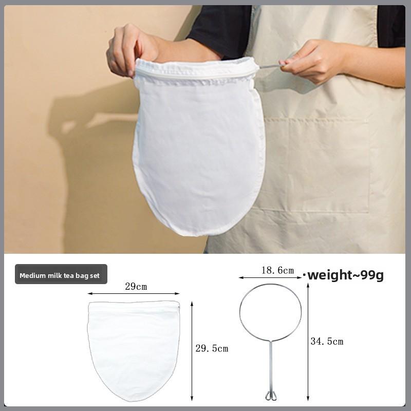 Milk Tea Filter Bag, Steel Ring, Pulled Tea Bag, Silk Stocking, Instant Tea Bag, Filter Screen, Tea Filter Bag