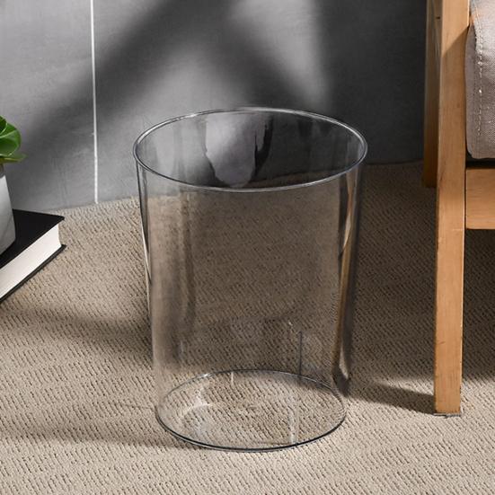 Pressing Ring Design Trash Can Anti-deform PET Rubbish Container Waste Bucket Kitchen Tool