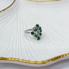 Серебряное кольцо с изумрудом nano 1.725ct, вес изделия 3,92 гр (2159643)