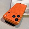 Funda Magnética Retro de Cuero de Cocodrilo Brillante Para iPhone 17 16 15 14 13 Pro Max A Prueba de Golpes Para Cubierta de Carga Inalámbrica Magsafe