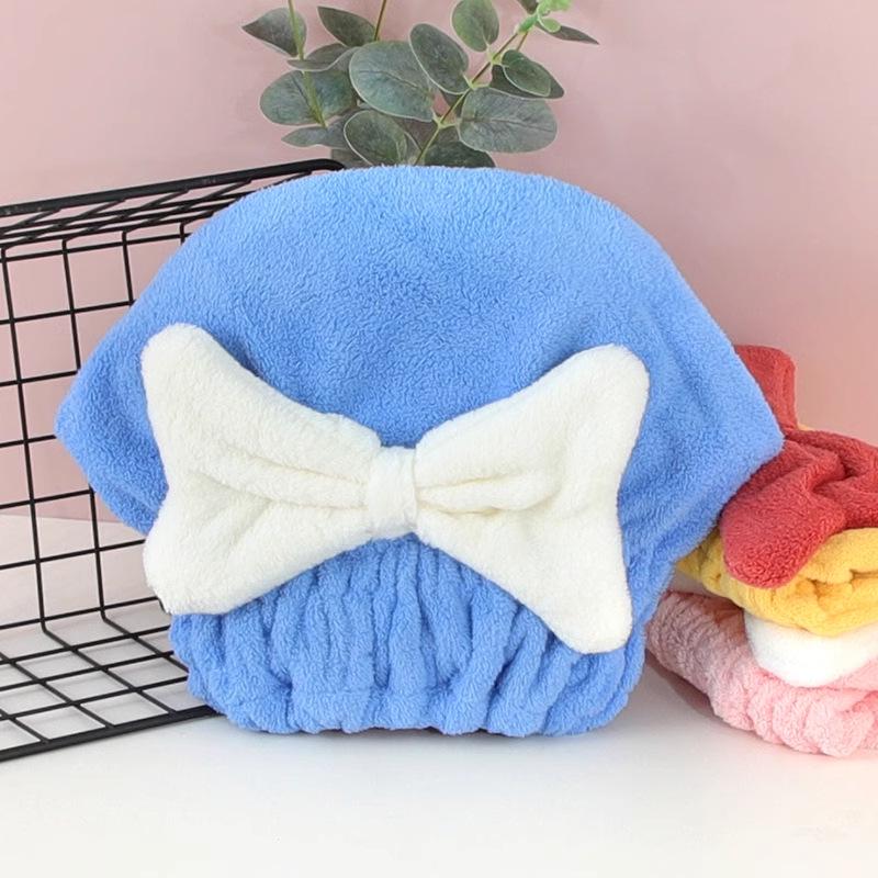 

Cute Double-Layer Quick-Dry Hair Towel: Super Absorbent, No Shedding, Ideal for Dorm Use 25x65 cm