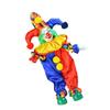 38cm Colorful Costume Smiling Porcelain Clown Figurine Dolls for Creative Gift Home Decors and Festives Celebration