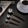 Stainless Steel Walnut Wood Handle Spoon Multi-purpose Measuring Tool for Coffee Bean Milk Powder Kitchen Baking