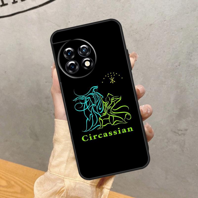 Tschirkassische Flagge Hülle Für OnePlus 8 9 10 Pro 15 13 12 11 13T 13R 12R 10T 8T Nord CE 5 2 3 4 Lite N20 N30 Cover