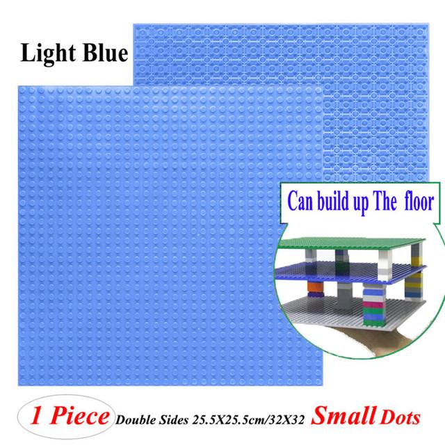 Hot 32*32 Dots Double-Sided Baseplates Small Bricks Diy Building Blocks Base Plate Ww2 Compatible Legoes Parts City Figure