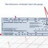 Heart Rate Scale Ruler for Interpretation Measurement Tool Reference Ruler Tool, Transparent Electrocardiogram Ruler