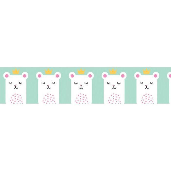 Washi tape - Princesse ours blanc - 15 mm x 10 m - Couleur / Motif : Princesse ours