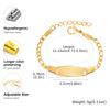 Stainless Steel Mesh Twill Bracelet for Baby,Gold Color NK Chain Bracelet,Fashion Waterproof Jewelry Gift