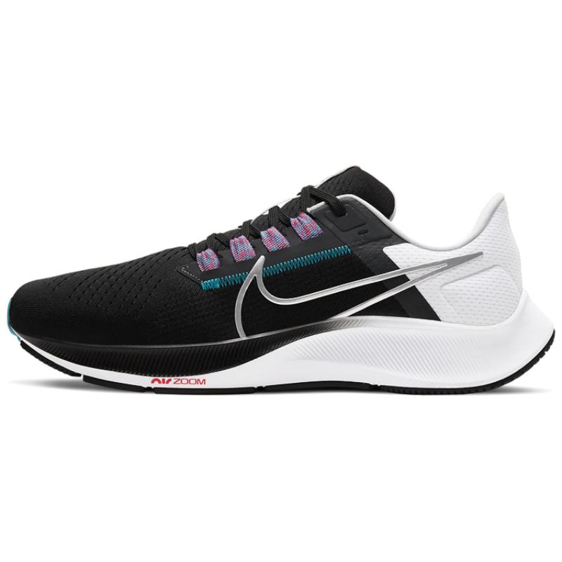 

Nike Air Zoom Pegasus 38 Black Metallic Silver Sneakers CW7356-003 45