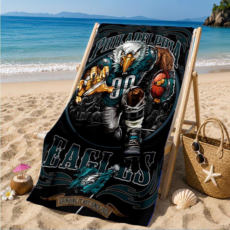 Asciugamano da Spiaggia Eagle Power Philadelphia, Asciugatura Rapida, Facile da Curare, Adatto Sia per il Fitness che per le Vacanze al Mare, Essenziale per lo Sport
