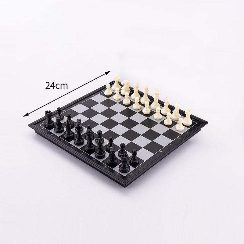 

Professional Magnetic Folding Chessboard-Recycled Wood Weighted Balanced Chess Pieces And 2Spare Pawns,Premium Wooden Gift Box