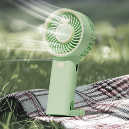 Summer Mini Handheld Fan 3 Speed Adjustable USB Rechargeable Cat Ears Cooling