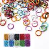Fashion 6mm Colorful Alloy Open Jump Rings Split Rings Connectors Necklace Bracelet DIY Jewelry Making Accessories 1000Pcs/box