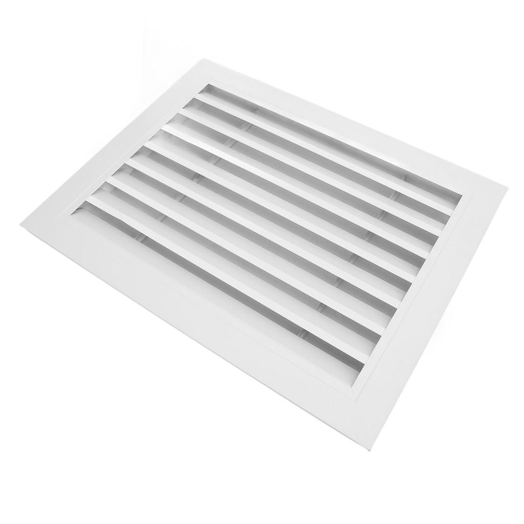 Fixed Return Air Louver Window Aluminum Alloy 400x300mm Air Conditioning Vent Cover for Bathroom Kitchen Wall Square