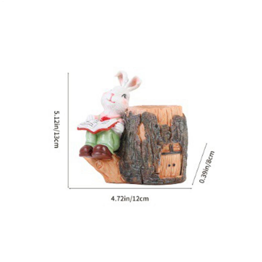 

Багатофункціональна креативна домашня прикраса Тримач для ручок/Горщик для квітів Милі мультяшні кролики Горщик для рослин Великодня прикраса Прикраса для дому та саду