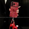 Polka Dot Little Horse Oil Painting Phone Case for iPhone 16/17 Pro Max with Lanyard