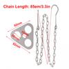Adjustable Chain Length Camping Hanging Tripod Pot Rack Hanger BBQ Cookware