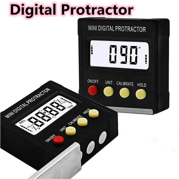 Cube Inclinometer Angle Gauge Meter Digital Protractor Electronic Level Box