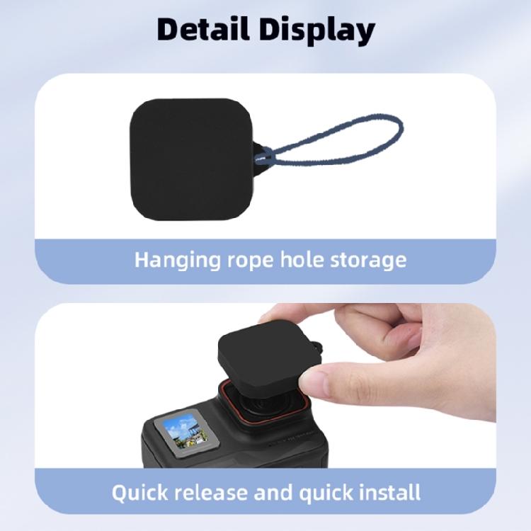 Protective Silicone Lens Cover for Action Camera AntiImpact AntiScratch Secure Adhesion Travel Essential