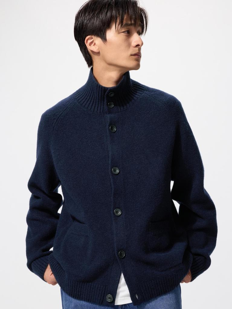 Uniqlo Soupleyan Stand Collar Cardigan