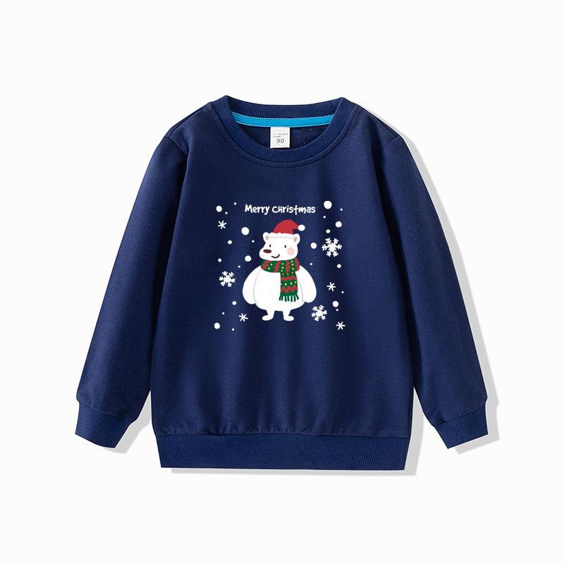 2023 Children's Spring Pullover: Little Snowman Christmas Hoodie and Base Layer Shirt