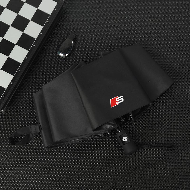 Car Fully Automatic Compact Folding Custom Umbrella Car Accessories for Audi C5 C6 C7 A4 B6 B8 B7 A6 A3 A5 Q3 Q5 Q7 8P  S3 S5 S1 S4 S2 RS3 RS4 RS5 RS6