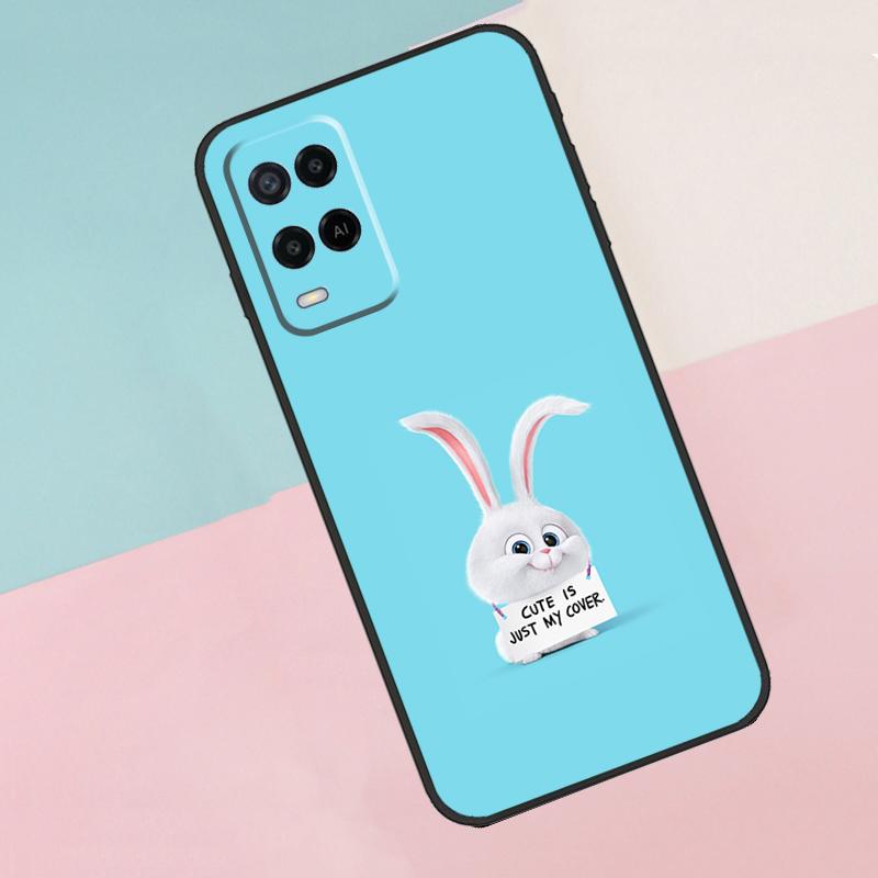 Bunny Rabbit Ears For Oppo A16 A76 A96 A15 A80 A60 A40 A94 A54 A98 A78 A18 A38 A58 A17 A77 A74 A57S Phone Case