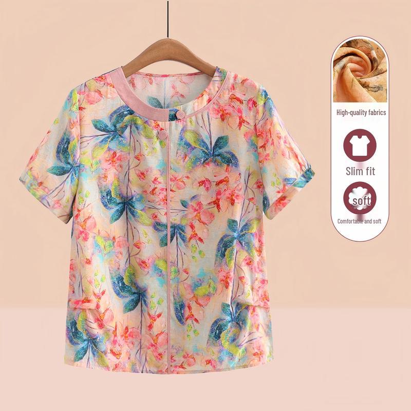 Yuzhaolin Women s Casual Summer Blouse 2XL